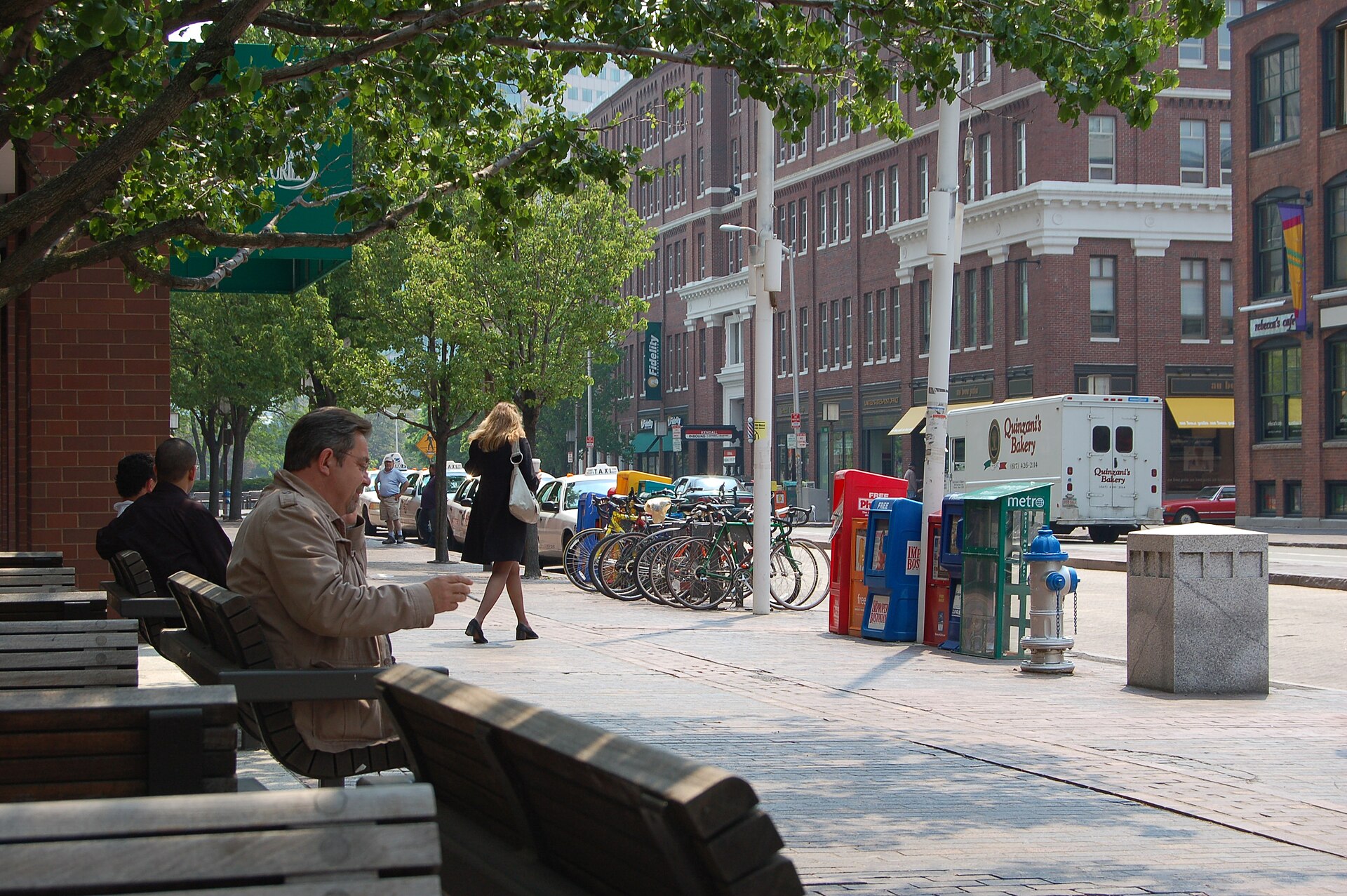 Street life in Kendall Square, Cambridge